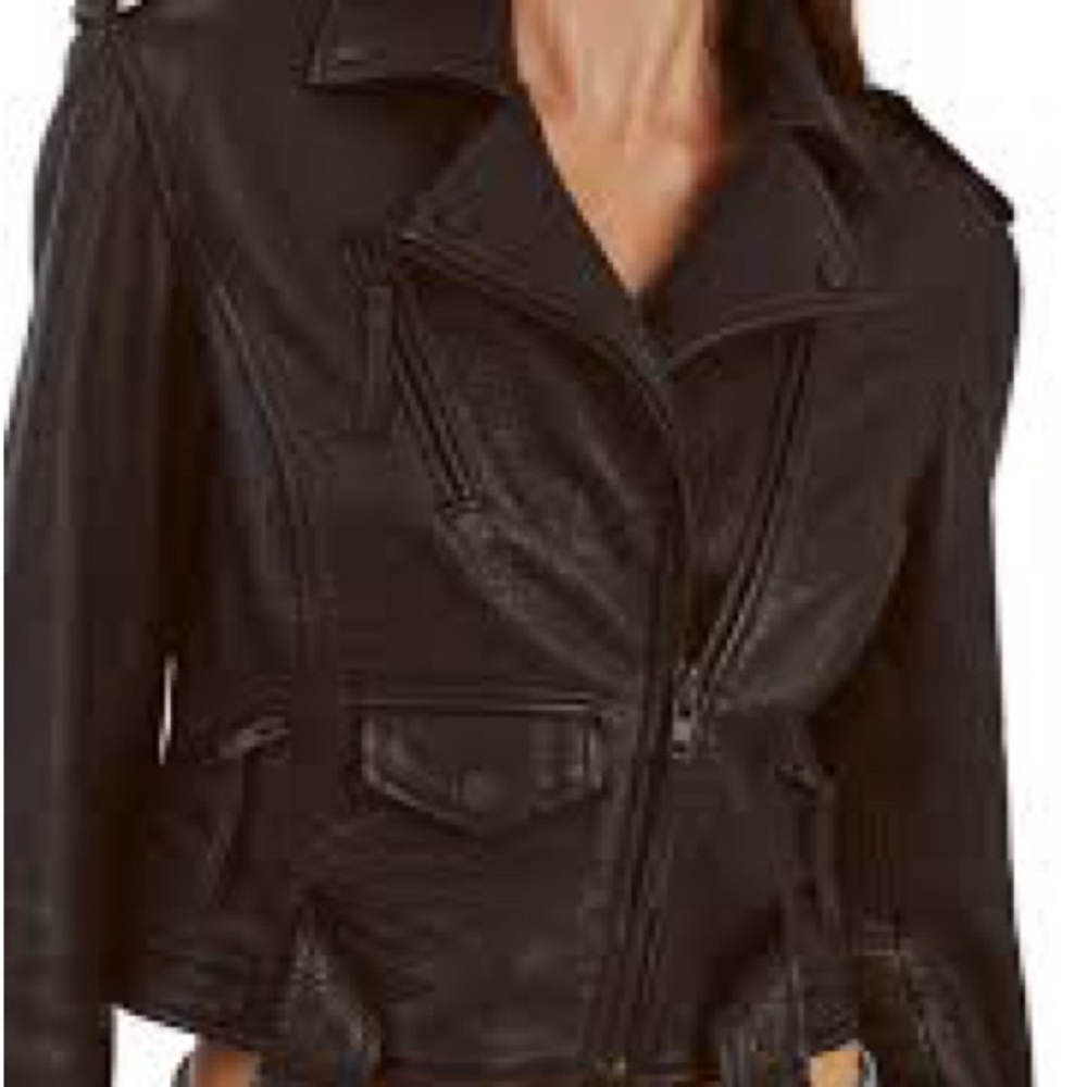 BCBG 100% Leather Jacket // Size M